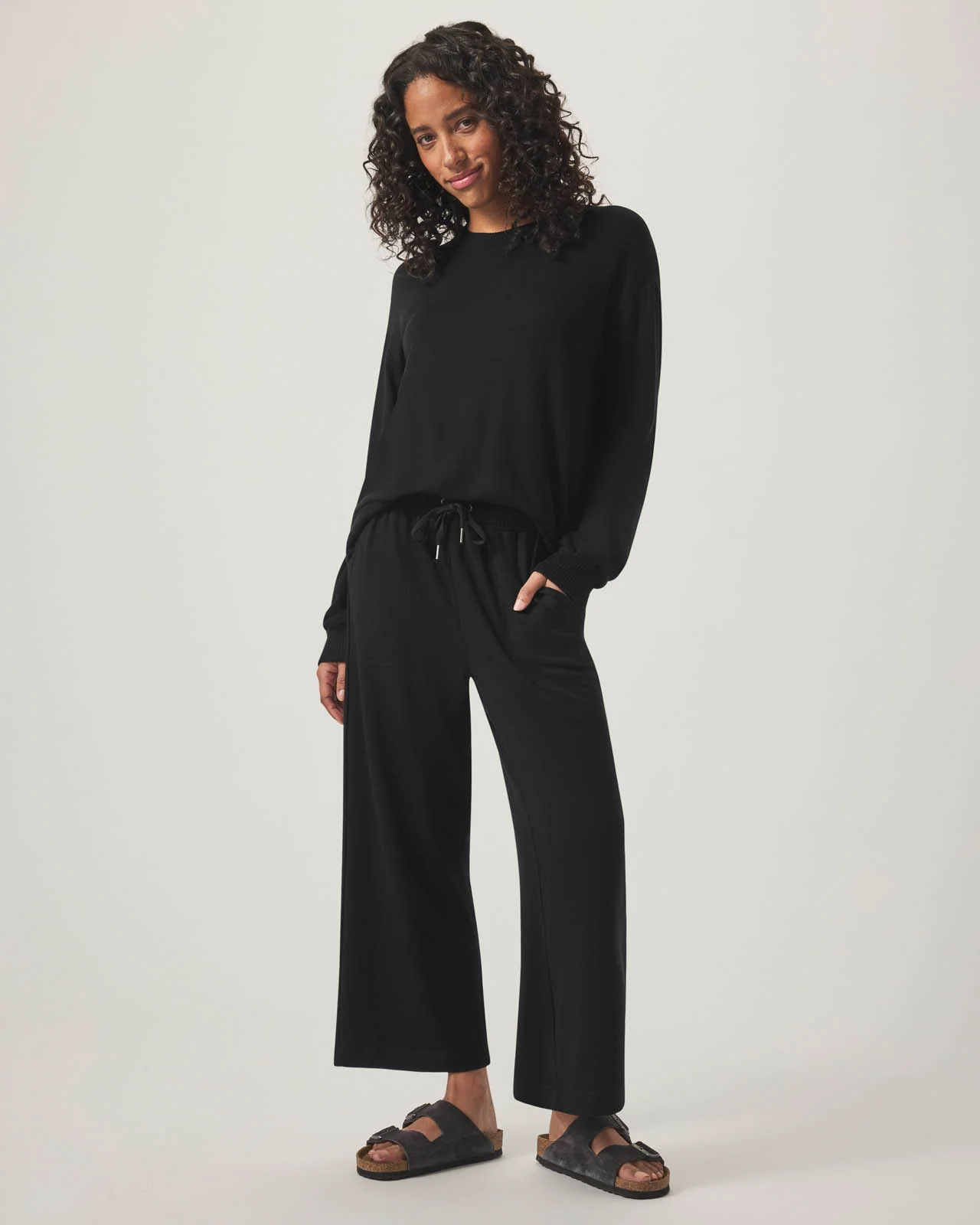 Supersoft Crop Wide Leg Pant