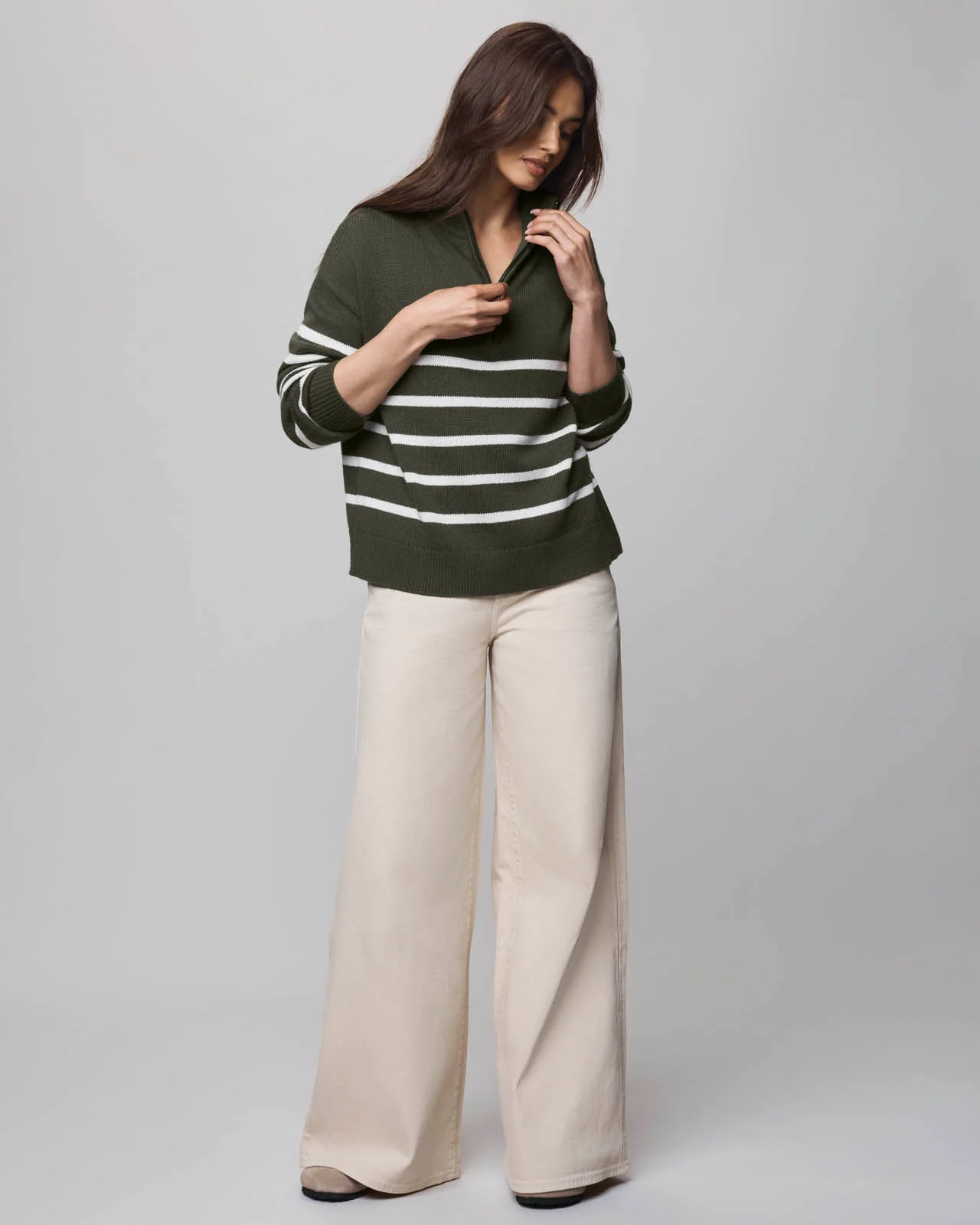 4019-georgie-stripe-quarter-zip-sweater-4.webp Georgie Stripe Quarter Zip Sweater