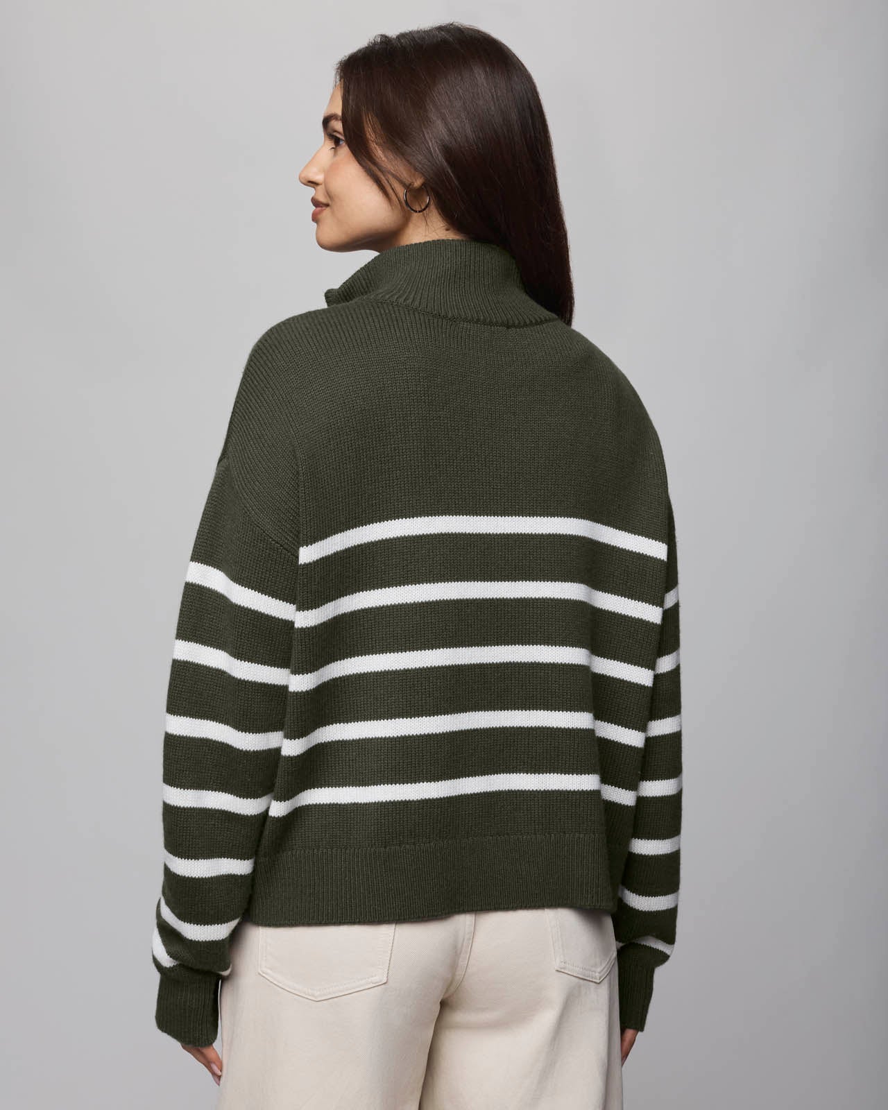 4019-georgie-stripe-quarter-zip-sweater-5.jpg Georgie Stripe Quarter Zip Sweater