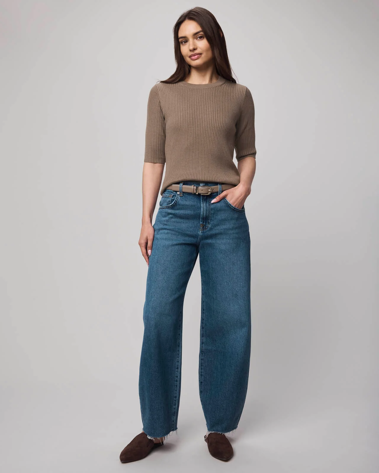 Georgie Cashblend Elbow Sleeve Sweater