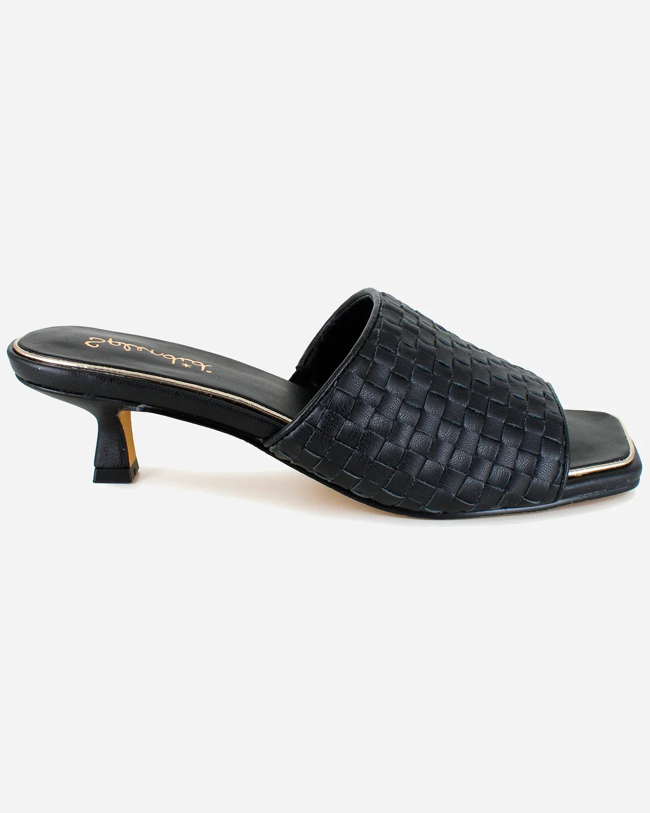 Hampton Woven Mule in Black