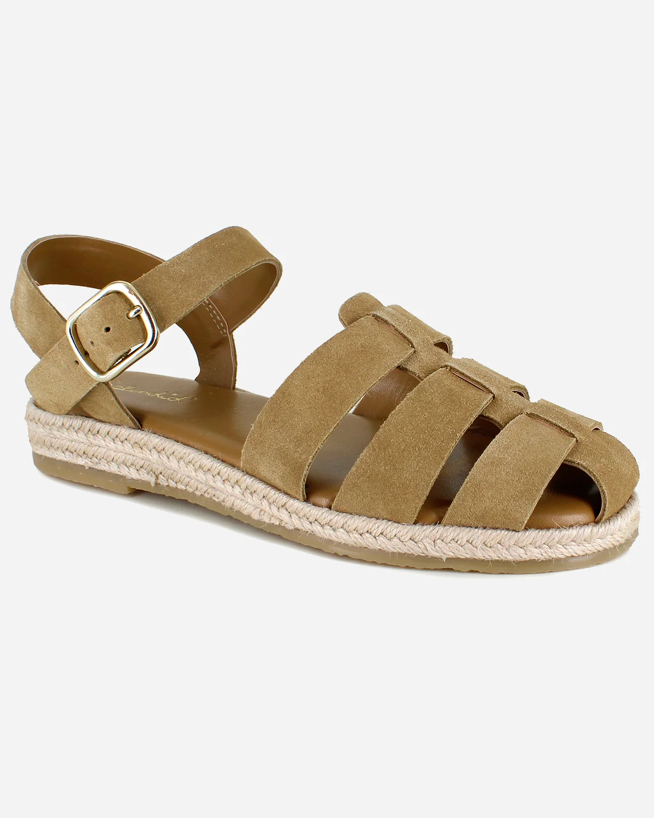 Row Sandal in Honey Beige