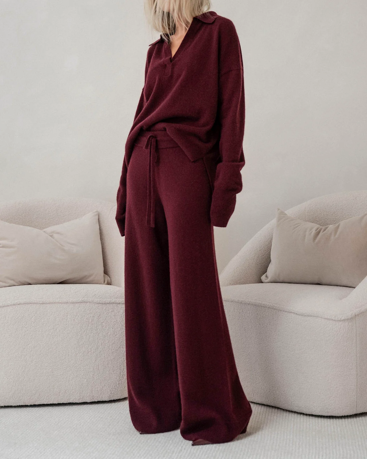 Tori Cashmere Wide Leg Pant