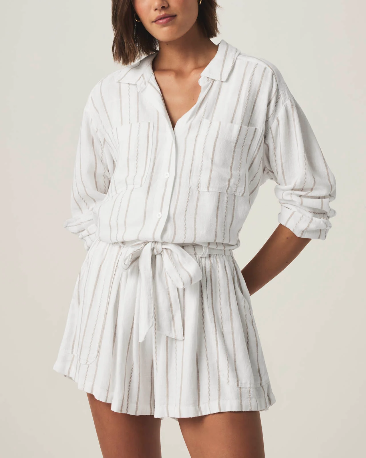 Gabrielle Stripe Short