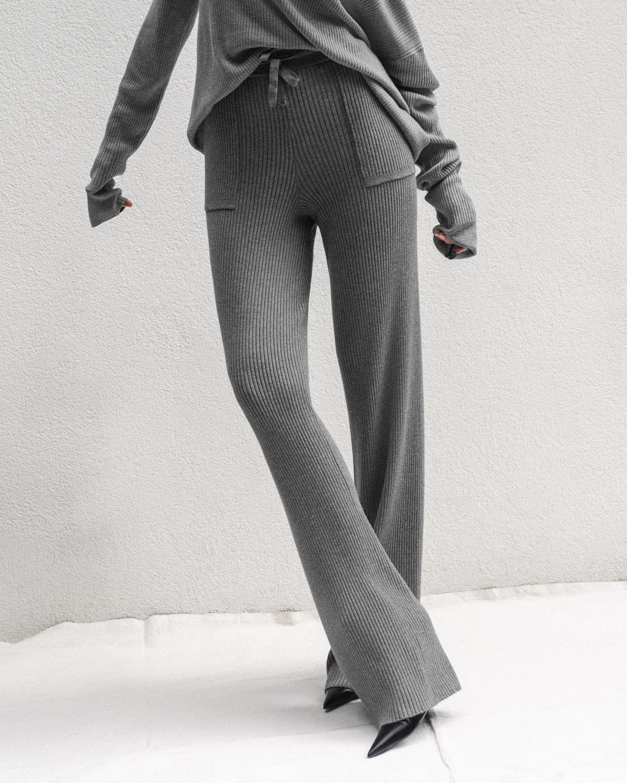 Georgie Cashblend Rib Long Pant
