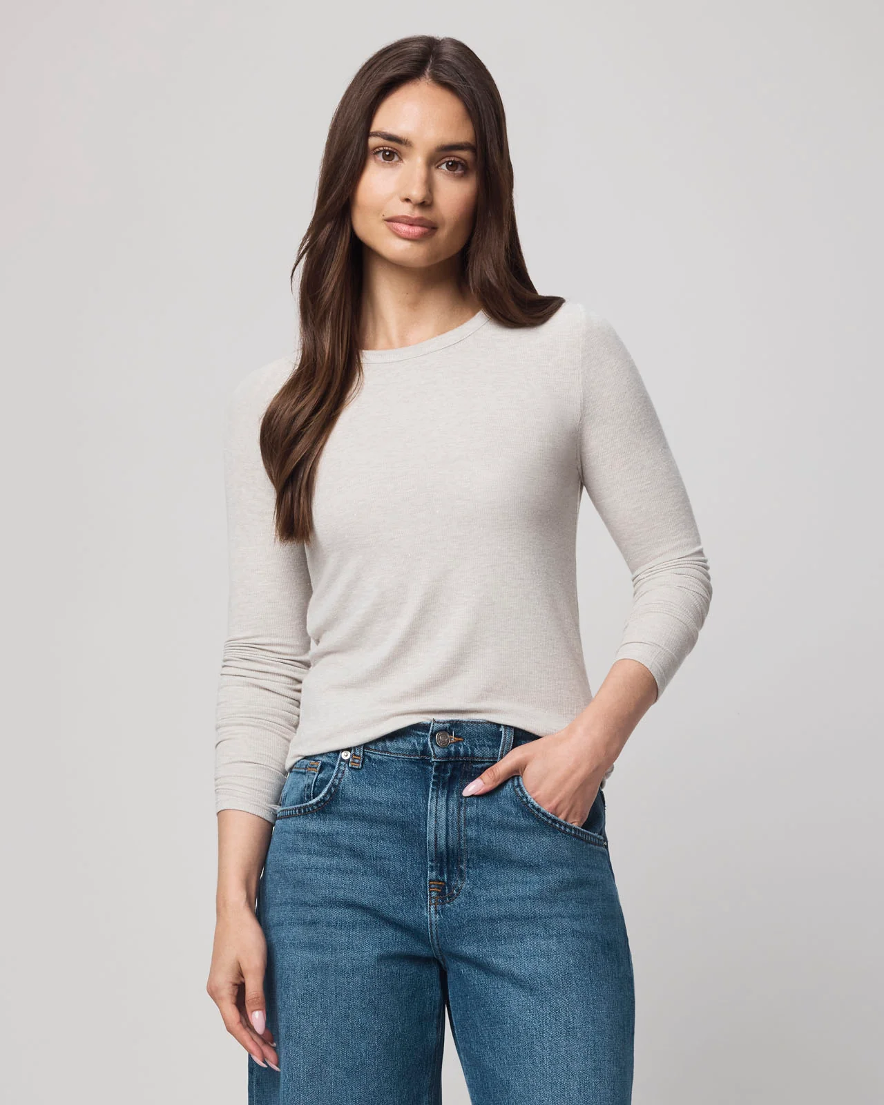 Isabella Eyelash Shimmer Long Sleeve Tee