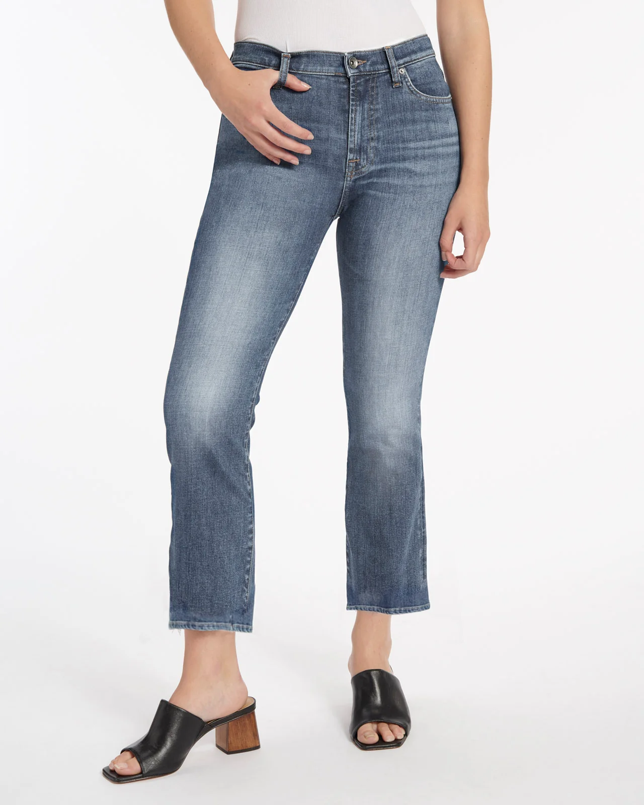 High Waist Slim Kick Jean