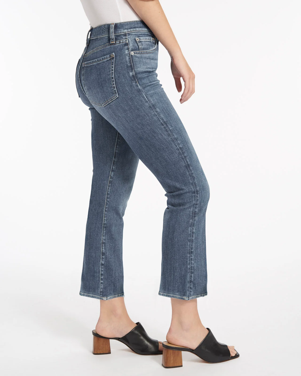 High Waist Slim Kick Jean
