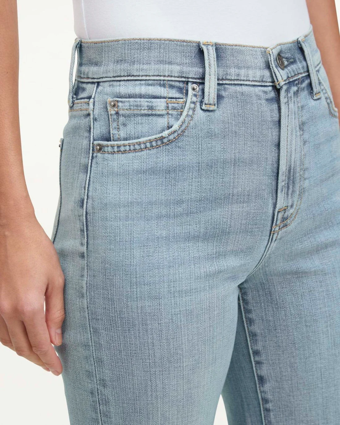 High Waist Crop Wide Leg Jeans